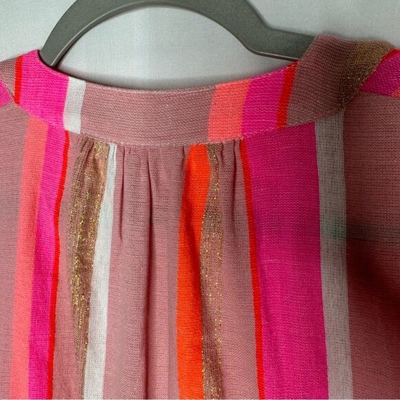 LEMLEM Multicolor Shimmer V-Neck Dress NEW in XS - Picture 6 of 7